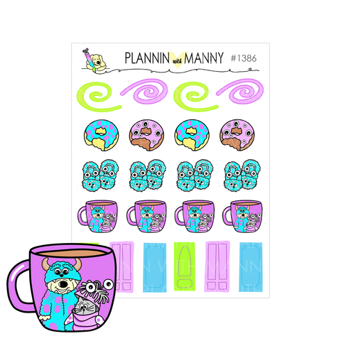1386 Simply Monsterous Deco Planner Stickers