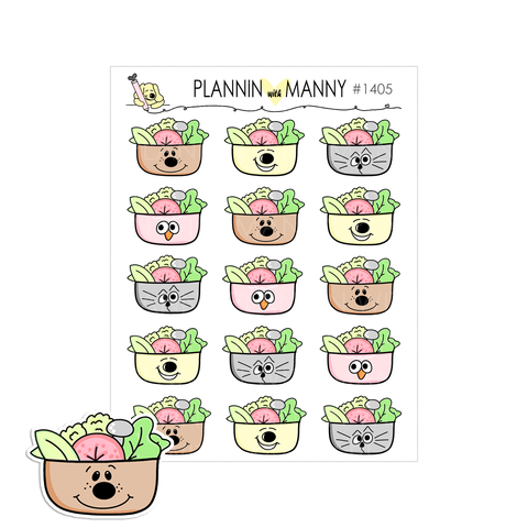 1405 Healthy Salad Planner Stickers