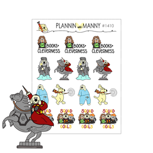 1410 Sorcerer's Stone Squad Mixed Character Planner Stickers
