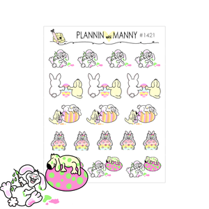 1421 Easter Egg Character Planner Stickers