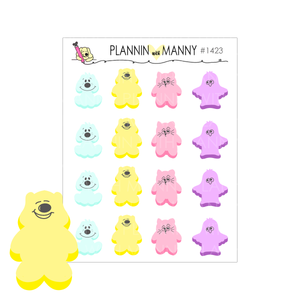 1423 Manny & Friend Peeps Planner Stickers