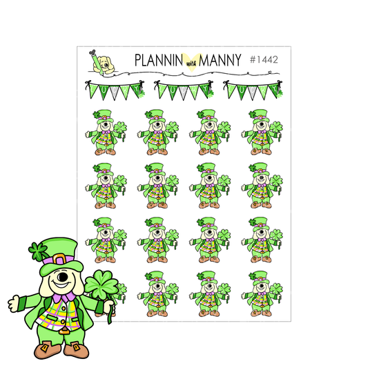 1442 Leprechaun Manny Planner Stickers