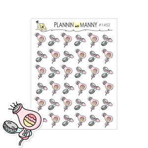 1452 Hair Deco Planner Stickers