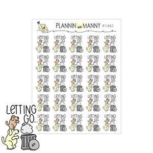 1461 Letting Go Planner Stickers
