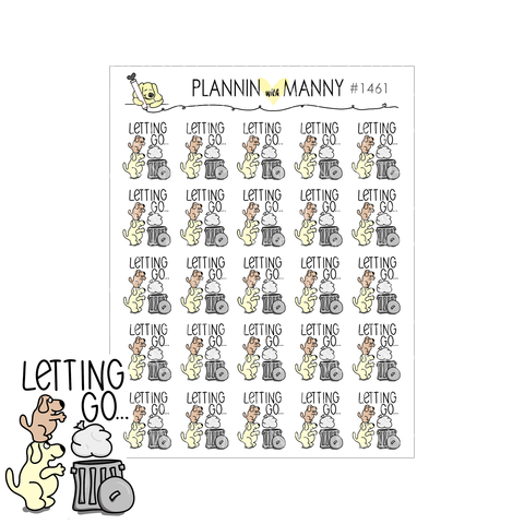 1461 Letting Go Planner Stickers