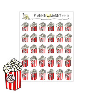 1466 Popcorn Planner Stickers