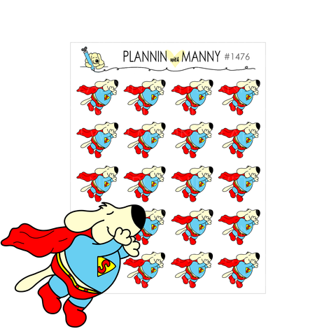 1476 Super Manny Planner Stickers