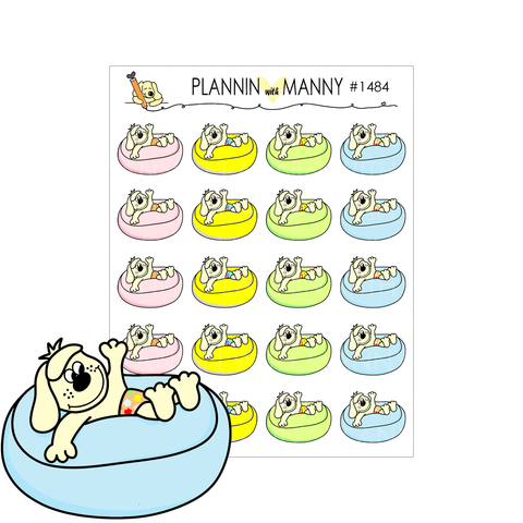 1484 Summer Tubing Pappy Planner Stickers