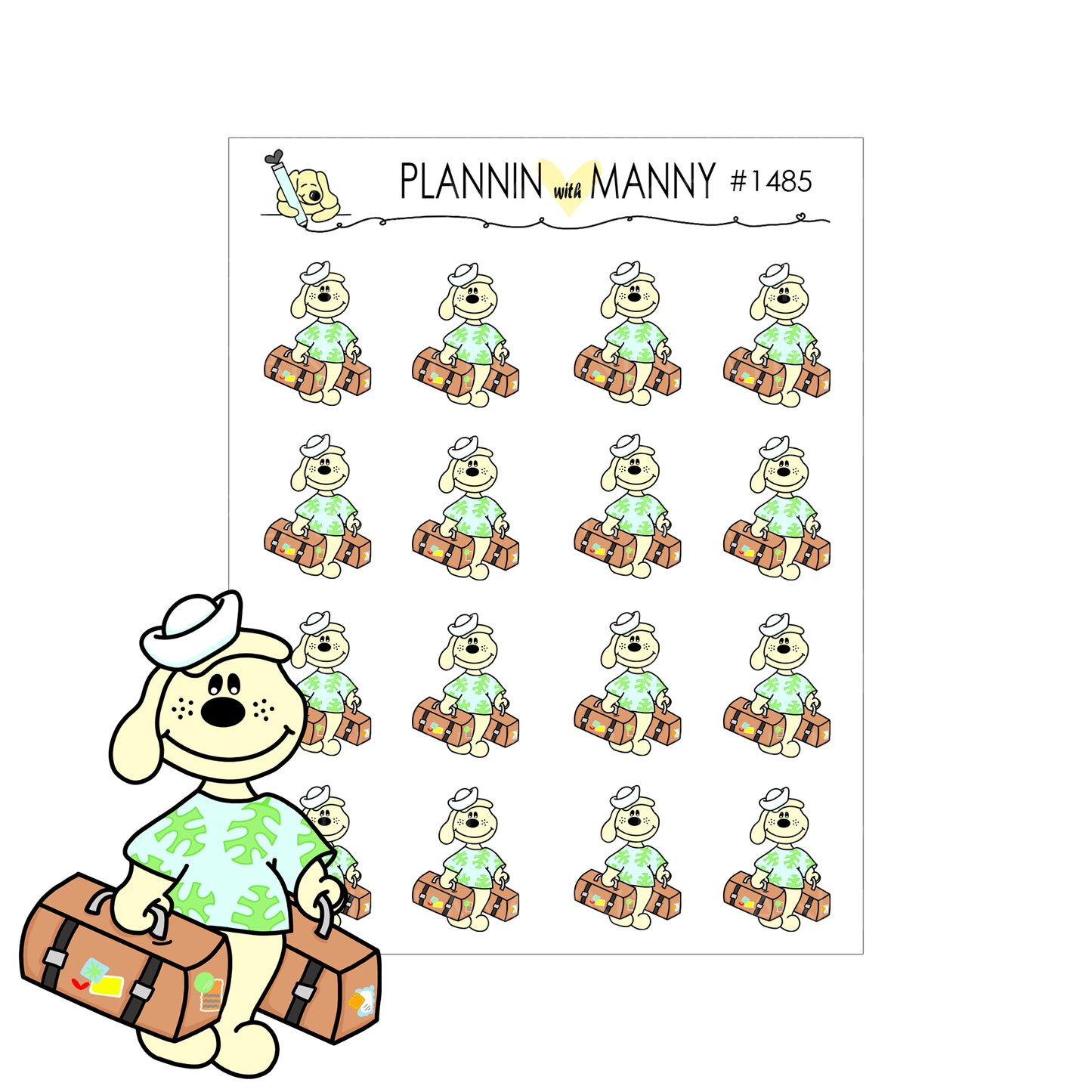 1485 Travel Pappy Planner Stickers