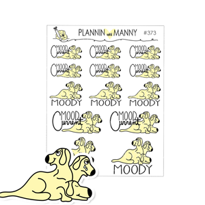 373 Feeling Moody? Three Headed Dog Planner Stickers