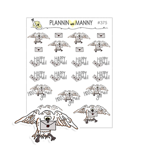 375 Happy Mail Hedwig Planner Stickers