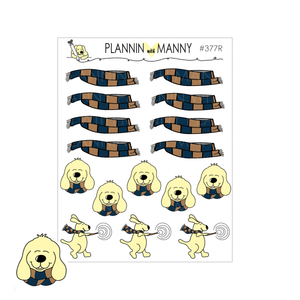 377R Ravenclaw Scarf Headers and Deco Planner Stickers