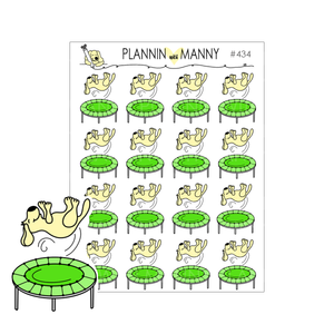 434 Trampoline Planner Stickers