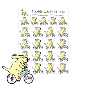 483,BIKE PLANNER STICKERS, Biking Stickers, Bicycle Stickers, Bike Ride Stickers