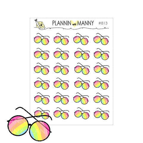 813 SUNGLASS PLANNER STICKERS - Summer of Love Collection