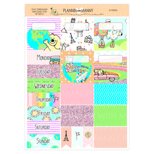 A1000 TPC ACADEMIC 5 & 7 Day Weekly Planner Kit - Day Dreamin Collection
