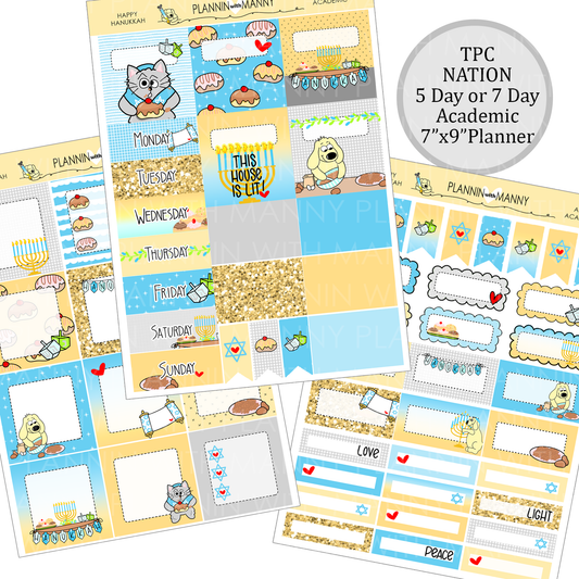 A127 TPC ACADEMIC Weekly Kit - Happy Hanukkah Collection