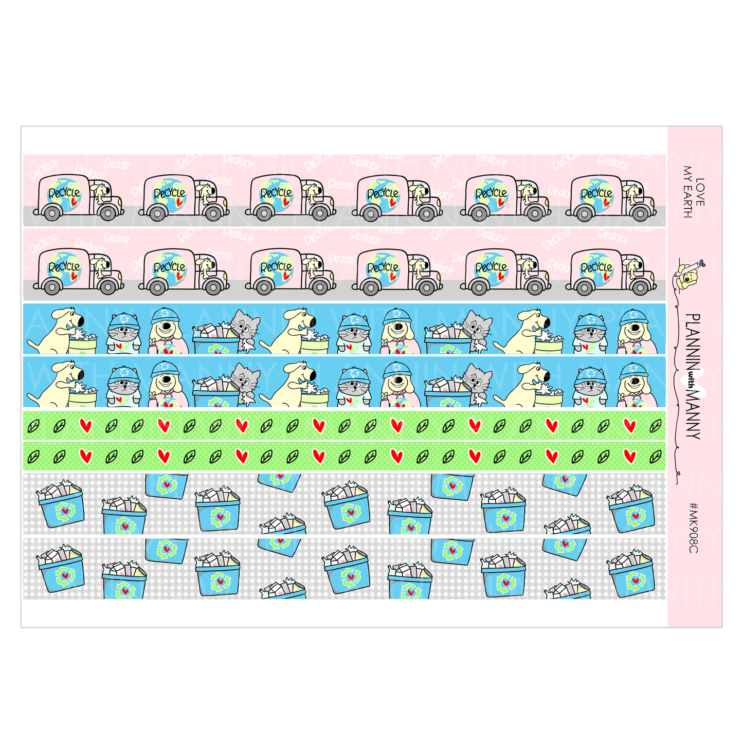 MK908- WEEKLY MINI KIT- Love My Earth Collection