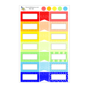 B13B Bright Boxes Planner Stickers