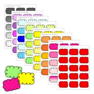 DB112 1.5" Doodle Half Box Planner Stickers