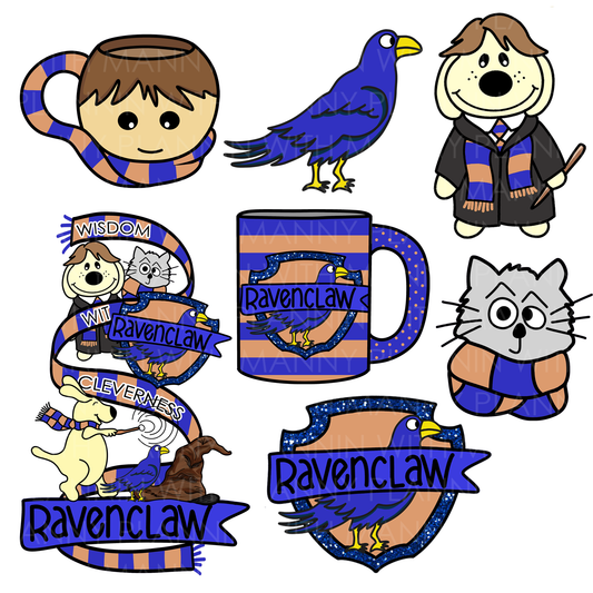 DB132 Ravenclaw Assorted Diecuts