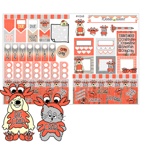 H268 HOBONICHI WEEKLY Planner Stickers - CrayCray Collection