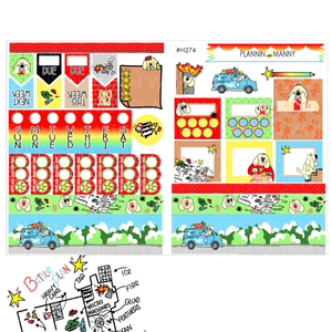 H274 HOBONICHI Weekly Planner Stickers - Home Alone Collection