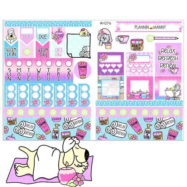 H276 HOBONICHI Weekly Planner Stickers - Spa Day Collection