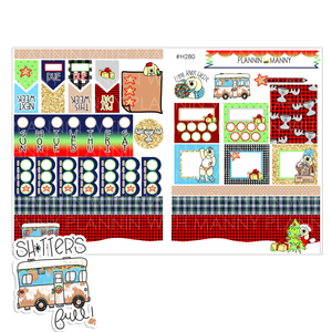 H281 HOBONICHI Weekly Planner Stickers - Manny's 2nd Christmas Vacation Collection