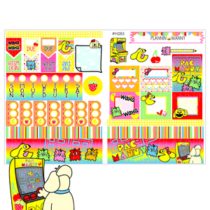 H285 HOBONICHI Weekly Planner Stickers - Pac Manny Collection
