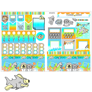 H293 HOBONICHI Weekly Planner Stickers - Feelin Sharky Collection