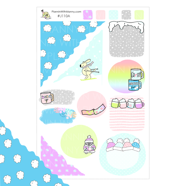 J110  Journal Stickers - Snow Much FunCollection