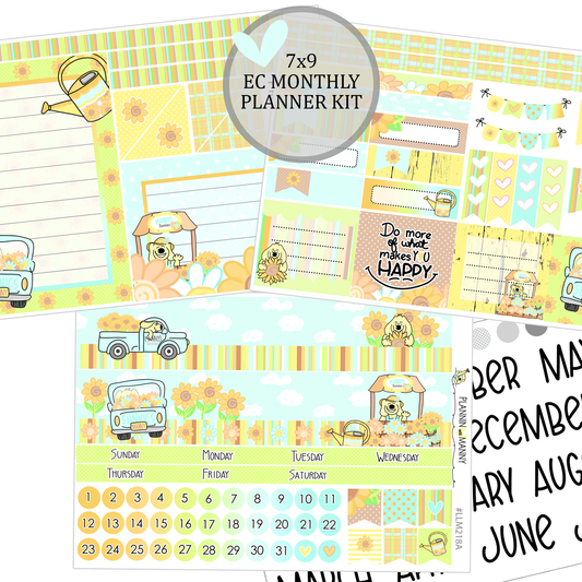 LLM218 MONTHLY PLANNER STICKERS - Sunnies Collection