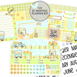LLM218 MONTHLY PLANNER STICKERS - Sunnies Collection