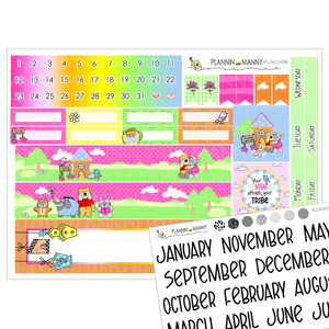 LLM226 B6 Monthly Planner Stickers- Friend Vibes Collection