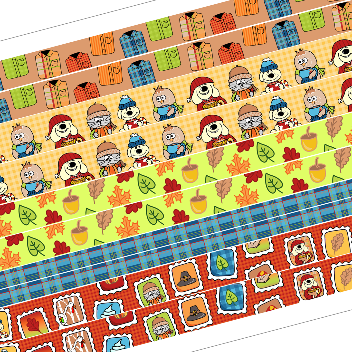 MK200W Cozy Doodle Washi Planner Stickers