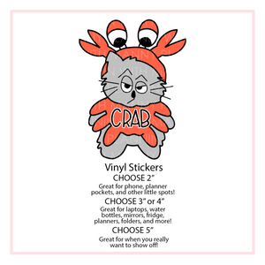 V7 Lil Crab Vinyl Sticker