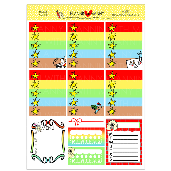 W22AHP, CLASSIC HAPPY PLANNER - Home Alone Weekly Planner Kit