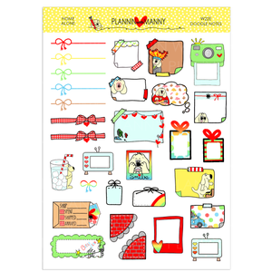 W22E Home Alone Notes Planner Sticker Sheet