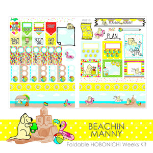 H210 HOBONICHI Weekly Planner Stickers - Beachin Collection