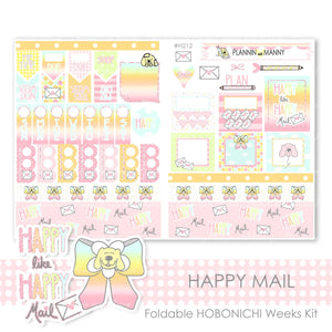 H212 HOBONICHI Weekl Planner Stickers - Happy Mail Collection
