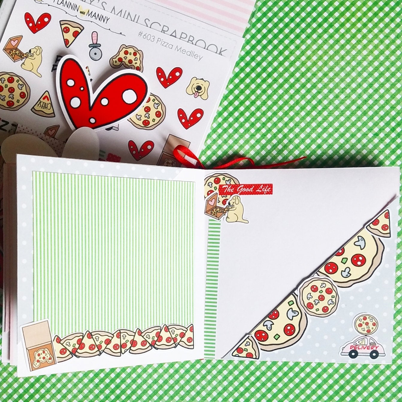 MS540 MINI SCRAPBOOK KIT- Pizza Party Collection