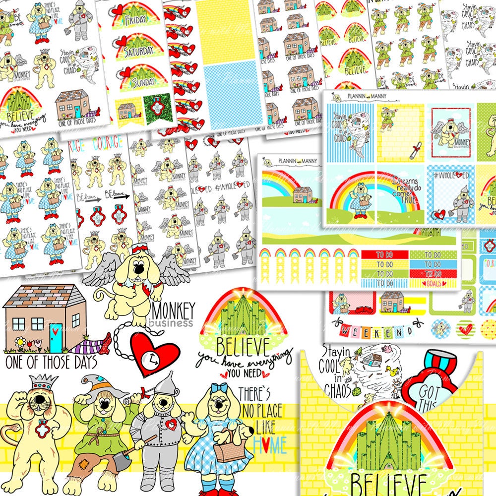 560 Over the Rainbow Vertical Planner Kit Options