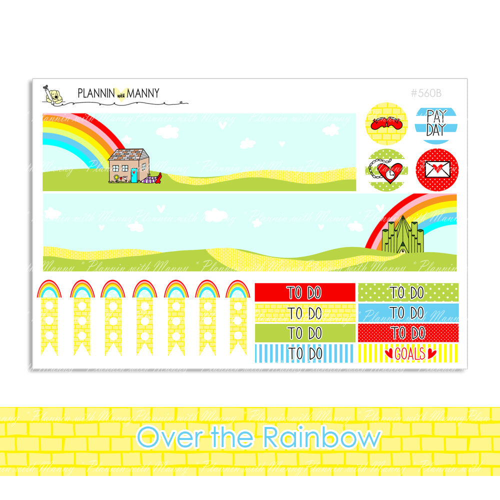 560 Over the Rainbow Vertical Planner Kit Options