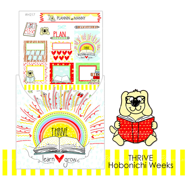 H21 H217 HOBONICHI Weekly Planner Stickers - Thrive Collection