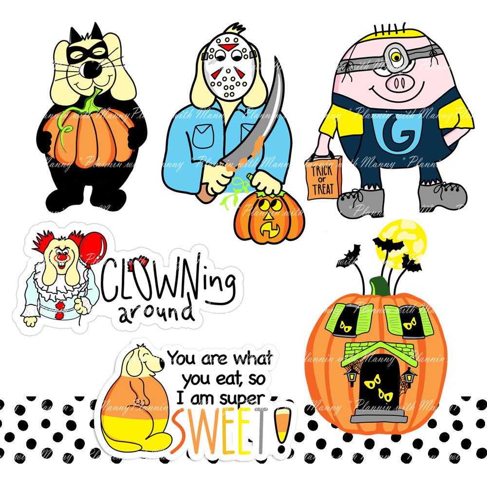 562 Spook City Character Planner Stickers