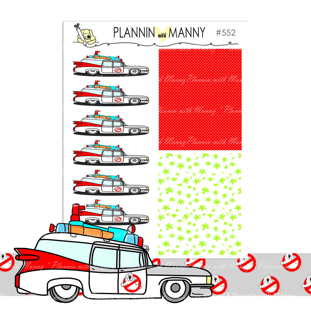 552 Ghostbustin Header Planner Stickers