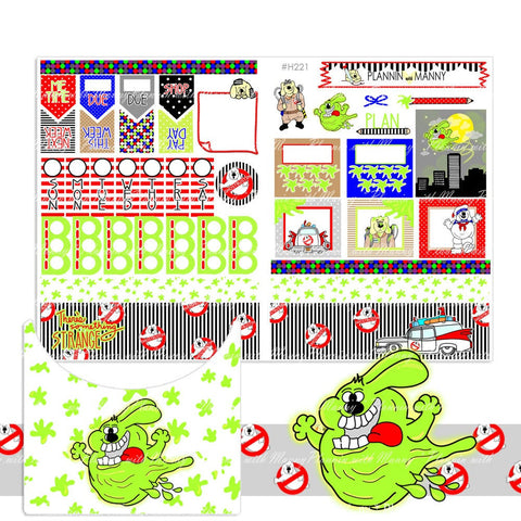 H221 HOBONICHI Weekly Planner Stickers - Ghostbustin Collection