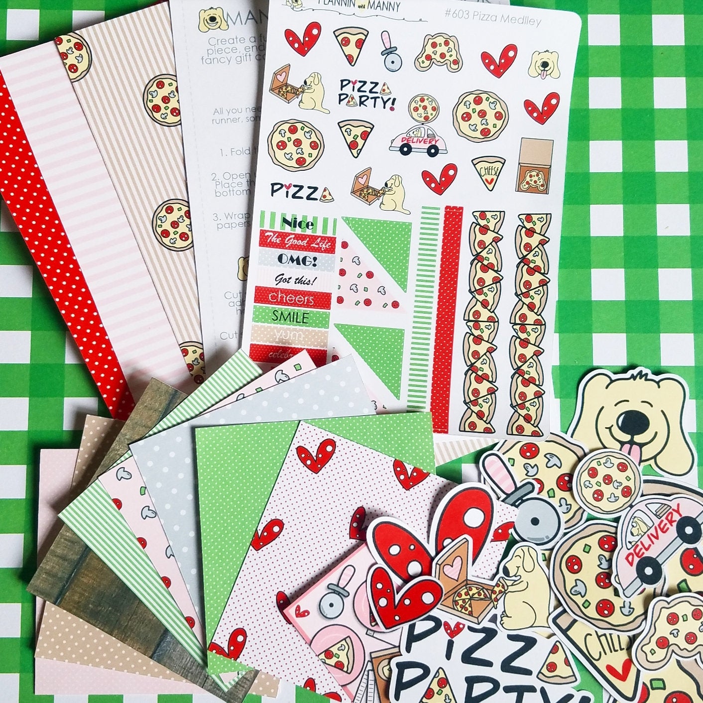 MS540 MINI SCRAPBOOK KIT- Pizza Party Collection