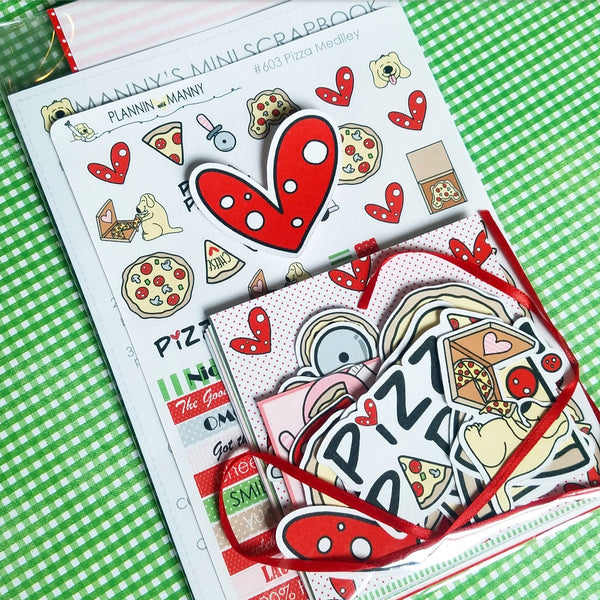MS540 MINI SCRAPBOOK KIT- Pizza Party Collection
